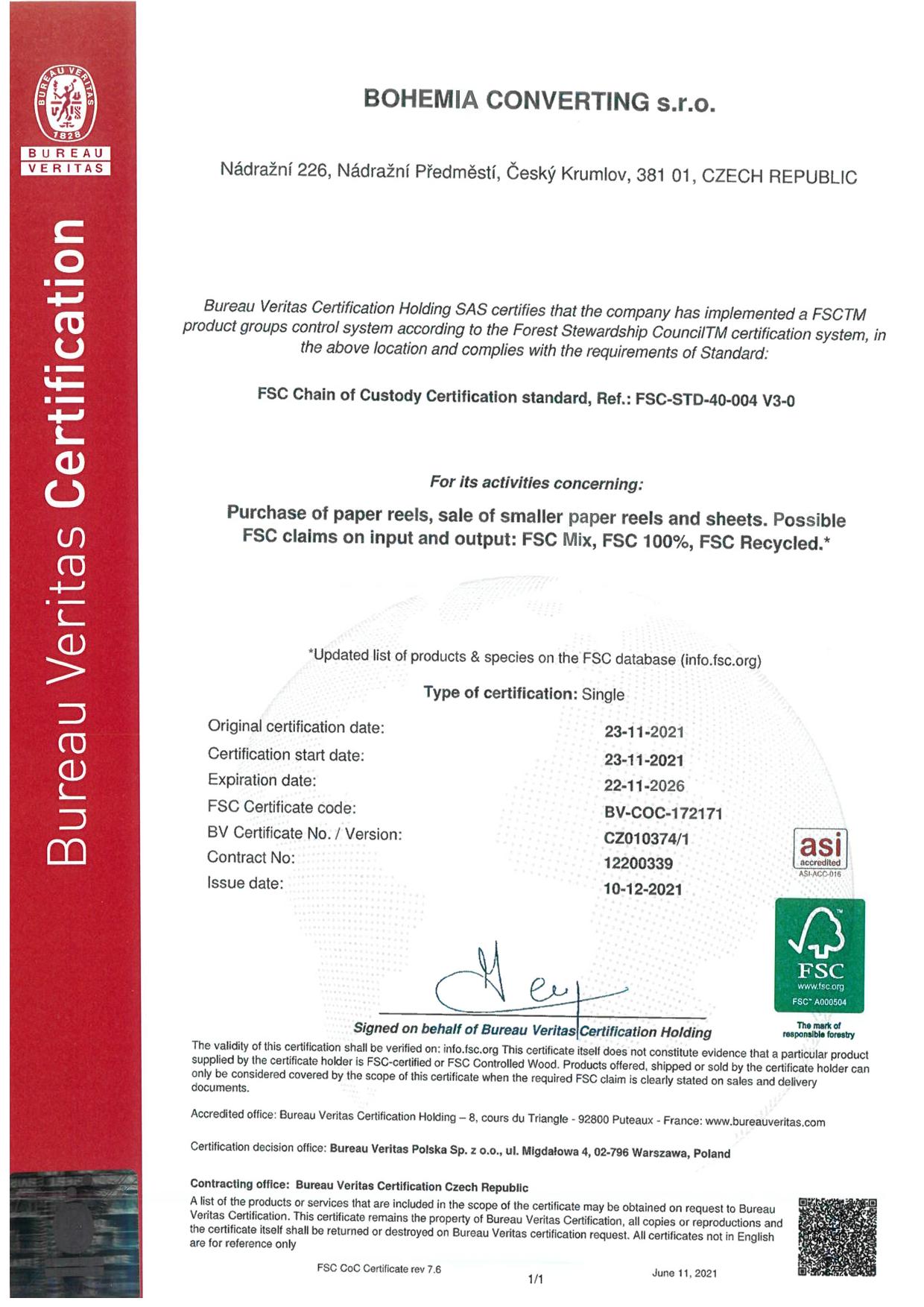 Certificate FSC CZ010374 FINALscan 1